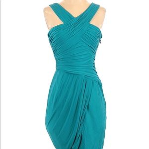 Teal Blue BCBGMAXAZRIA casual Dress.